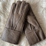 Wool lined leather gloves