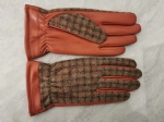 handwoven Harris Tweed fabric gloves
